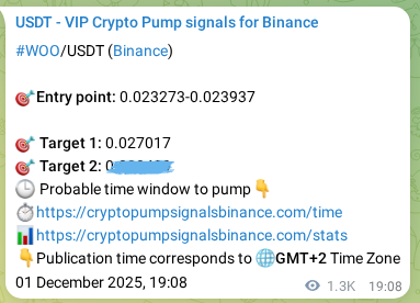 Access the Binance pump signal verification for WOO at 03 December 2025, 06:51 Binance pump signal verification for WOO at 03 December 2025, 06:51
