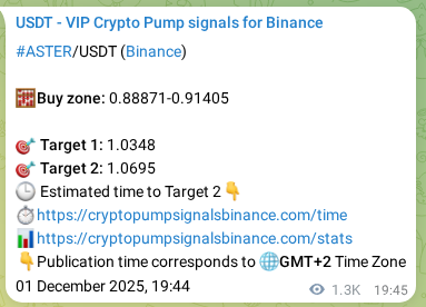 Confirm the Binance trading signal for ASTER pump, 03 December 2025, 08:17 Binance trading signal confirmation for ASTER pump, 03 December 2025, 08:17