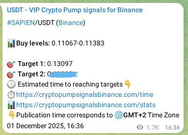 Validate systematic delivery: SAPIEN pump signal accuracy on Binance, 03 December 2025, 15:15 Performance validation: SAPIEN pump signal delivery on Binance, 03 December 2025, 15:15