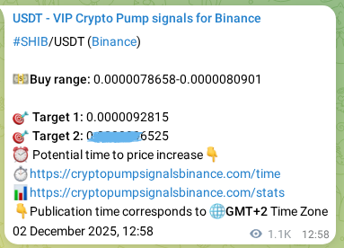 Authenticate strategy results: SHIB pump signal methodology on Binance, 03 December 2025, 18:36 Execution validation: SHIB pump signal timing on Binance, 03 December 2025, 18:36