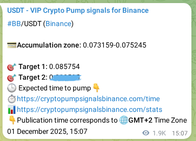 Check out the Binance pump signal proof for BB on 03 December 2025, 20:20 Binance pump signal proof for BB on 03 December 2025, 20:20