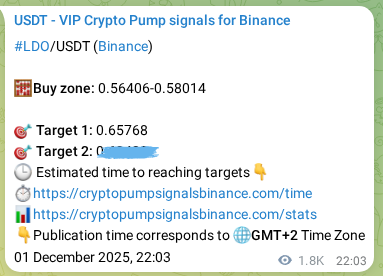 Authenticated proof of LDO's pump signal on Binance at 04 December 2025, 01:02 Authenticated proof of LDO's pump signal on Binance at 04 December 2025, 01:02
