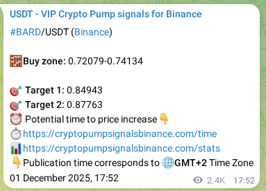 Watch the live proof of BARD pump signal on Binance, 04 December 2025, 13:18 Live proof of BARD pump signal on Binance, 04 December 2025, 13:18