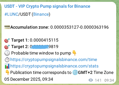 Crypto market signal proof: LUNC pump on Binance, 05 December 2025, 13:30 Crypto market signal proof: LUNC pump on Binance, 05 December 2025, 13:30