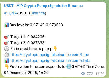 Real-time proof of LUNA pump signal on Binance, 05 December 2025, 13:46 Real-time proof of LUNA pump signal on Binance, 05 December 2025, 13:46
