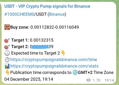 Binance pump signal data for 1000CHEEMS at 06 December 2025, 17:20 Binance pump signal data for 1000CHEEMS at 06 December 2025, 17:20