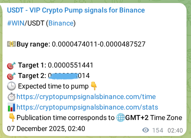 Check out the Binance pump signal proof for WIN on 07 December 2025, 06:57 Binance pump signal proof for WIN on 07 December 2025, 06:57
