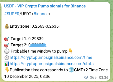 Signal verification: Confirm SUPER pump on Binance at 10 December 2025, 13:51 Signal verification: SUPER pump on Binance at 10 December 2025, 13:51
