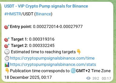Explore the HMSTR pump signal verification from Binance, timestamp: 18 December 2025, 11:10 HMSTR pump signal verification from Binance, timestamp: 18 December 2025, 11:10