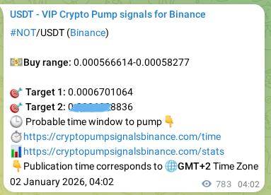 View the proof of NOT pump signal on Binance at 03 January 2026, 01:47 Proof of NOT pump signal on Binance at 03 January 2026, 01:47