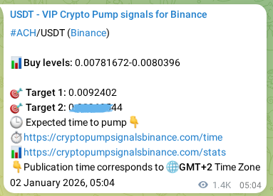 Watch the live proof of ACH pump signal on Binance, 03 January 2026, 21:09 Live proof of ACH pump signal on Binance, 03 January 2026, 21:09
