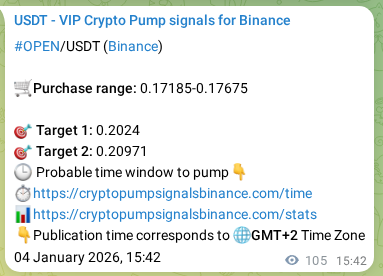 Binance exchange signal proof for BROCCOLI714, 04 January 2026, 18:14