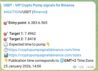 See the real-time verification of AUCTION pump signal on Binance, 25 January 2026, 16:16 Real-time verification of AUCTION pump signal on Binance, 25 January 2026, 16:16
