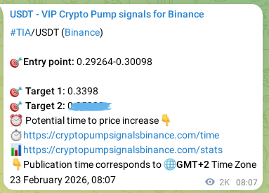 Binance exchange signal proof for TIA, 25 February 2026, 16:49 Binance exchange signal proof for TIA, 25 February 2026, 16:49