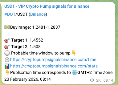 Market signal verification: DOT on Binance at 25 February 2026, 17:02 Market signal verification: DOT on Binance at 25 February 2026, 17:02