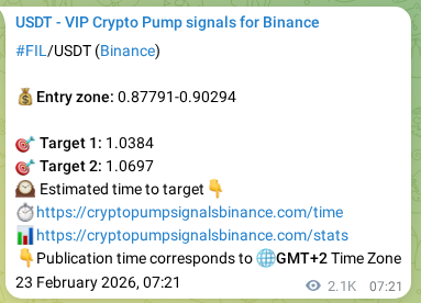 Discover the authenticated FIL pump signal on Binance, 25 February 2026, 17:47 Authenticated FIL pump signal on Binance, 25 February 2026, 17:47