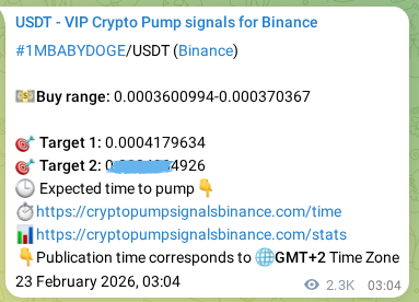 Check the Binance signal verification for 1MBABYDOGE pump, 25 February 2026, 18:06 Binance signal verification for 1MBABYDOGE pump, 25 February 2026, 18:06