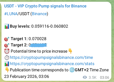 LUNA pump signal verification from Binance, timestamp: 27 February 2026, 04:27