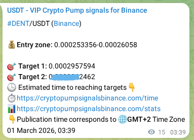 View the proof of DENT pump signal on Binance at 01 March 2026, 04:03 Proof of DENT pump signal on Binance at 01 March 2026, 04:03