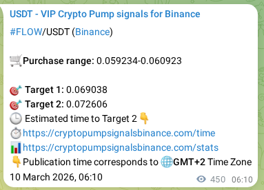 Access the Binance pump signal verification for FLOW at 10 March 2026, 18:40 Binance pump signal verification for FLOW at 10 March 2026, 18:40