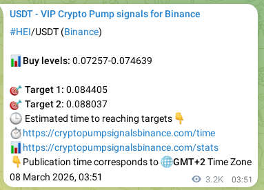 Real-time proof of HEI pump signal on Binance, 11 March 2026, 21:49 Real-time proof of HEI pump signal on Binance, 11 March 2026, 21:49