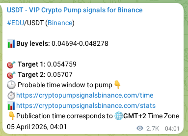 Binance exchange signal proof for EDU, 08 April 2026, 07:00 Binance exchange signal proof for EDU, 08 April 2026, 07:00