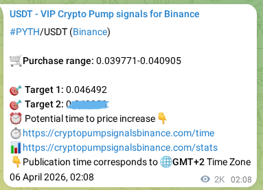 Learn about the PYTH pump signal confirmation from Binance, 08 April 2026, 10:05 PYTH pump signal confirmation from Binance, timestamp: 08 April 2026, 10:05