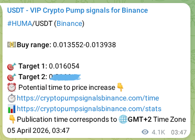 Explore the HUMA pump signal verification from Binance, timestamp: 10 April 2026, 03:58 HUMA pump signal verification from Binance, timestamp: 10 April 2026, 03:58