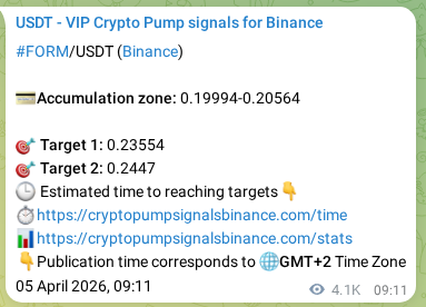 Pump signal proof for FORM on Binance at 10 April 2026, 21:14