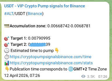 Binance signal proof for ALT, 16 April 2026, 08:28