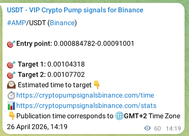 Binance pump signal verification for AMP at 26 April 2026, 15:59