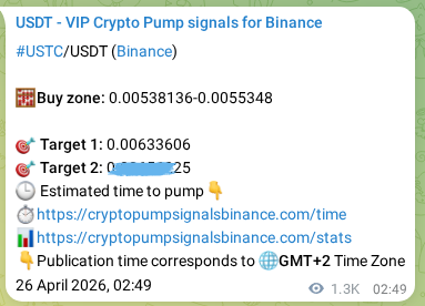 Discover the authenticated USTC pump signal on Binance, 27 April 2026, 14:48 Authenticated USTC pump signal on Binance, 27 April 2026, 14:48