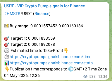 Market signal verification: HMSTR on Binance at 05 May 2026, 04:49