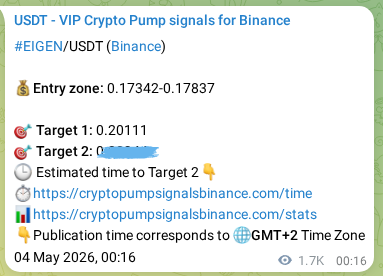 View the proof of EIGEN pump signal on Binance at 05 May 2026, 23:11 Proof of EIGEN pump signal on Binance at 05 May 2026, 23:11