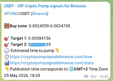 Explore the POND pump signal verification from Binance, timestamp: 26 May 2026, 04:45 POND pump signal verification from Binance, timestamp: 26 May 2026, 04:45