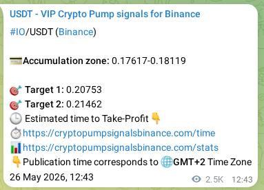 Real-time proof of IO pump signal on Binance, 29 May 2026, 11:01 Real-time proof of IO pump signal on Binance, 29 May 2026, 11:01