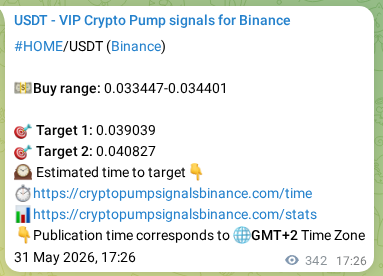 Signal verification: HOME pump on Binance at 01 June 2026, 02:53