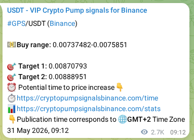 Signal verification: GPS pump on Binance at 03 June 2026, 10:29