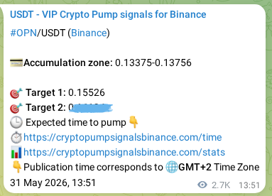 Market signal verification: OPN on Binance at 03 June 2026, 17:58