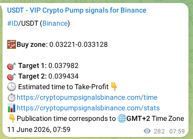 ID pump signal confirmation from Binance, timestamp: 11 June 2026, 15:22