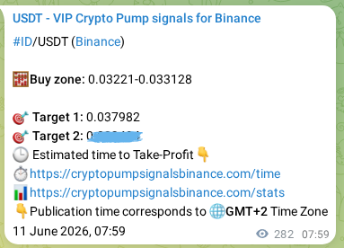 Verification image for ID pump signal on Binance at 11 June 2026, 15:22