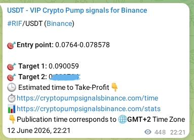 Market signal verification: RIF on Binance at 13 June 2026, 10:48