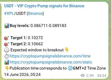 Discover the authenticated XPL pump signal on Binance, 17 June 2026, 14:39 Authenticated XPL pump signal on Binance, 17 June 2026, 14:39