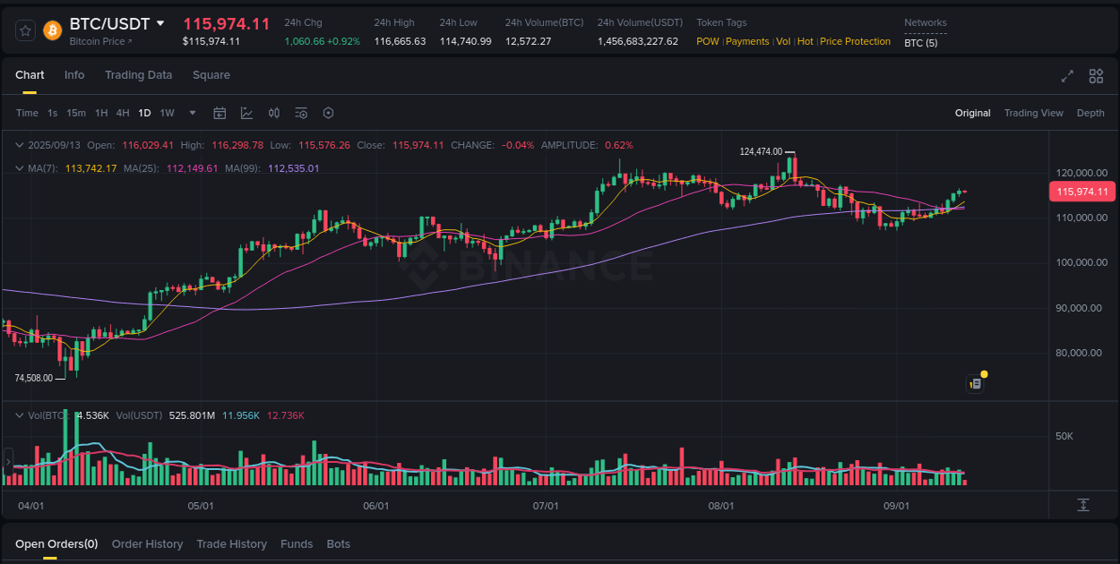 Market analysis: Understand BTC pump on Binance at 13 September 2025, 14:57 Market analysis: BTC pump on Binance at 13 September 2025, 14:57